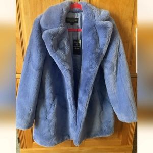 Donna Salyers Fabulous-Furs "Le Mink" Faux Fur Hook Front Coat